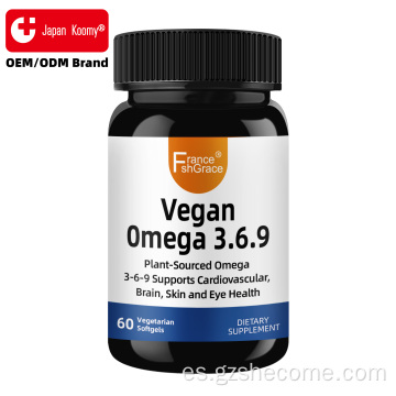 Shecome Vegan Omega 3 6 9 Cápsulas blandas Salud del corazón a base de plantas